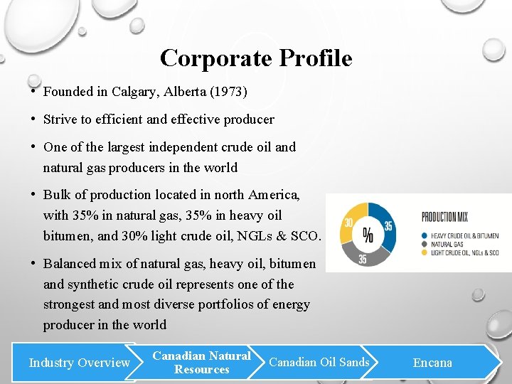 Corporate Profile • Founded in Calgary, Alberta (1973) • Strive to efficient and effective