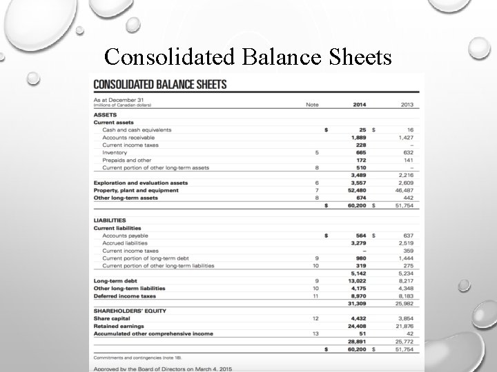 Consolidated Balance Sheets 