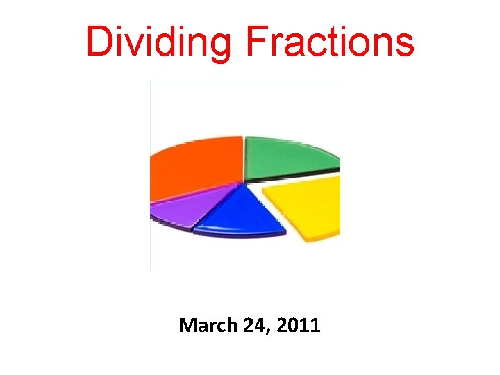Dividing Fractions March 24, 2011 