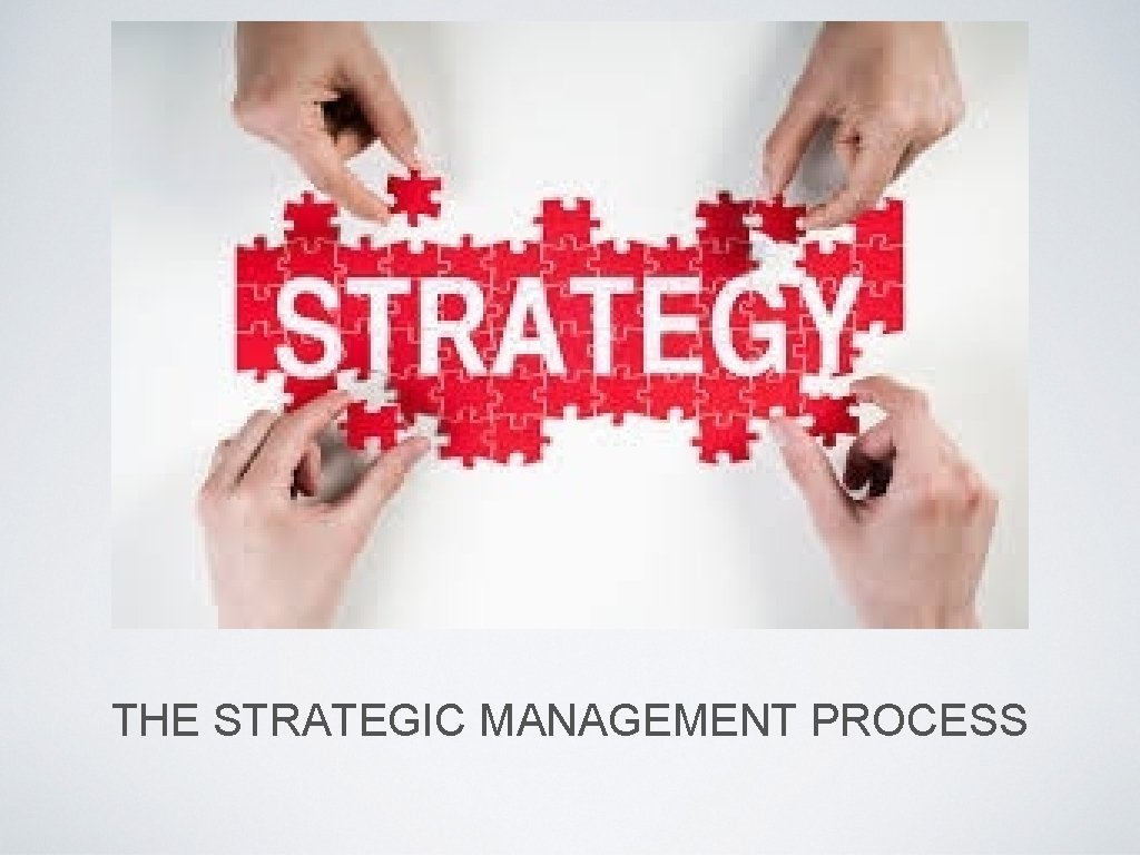 THE STRATEGIC MANAGEMENT PROCESS 