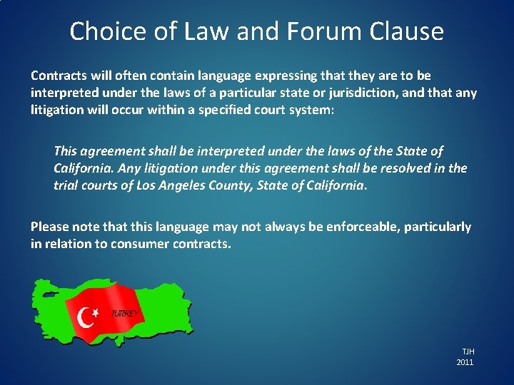 Legal English for Judges Contract Clauses Presented by