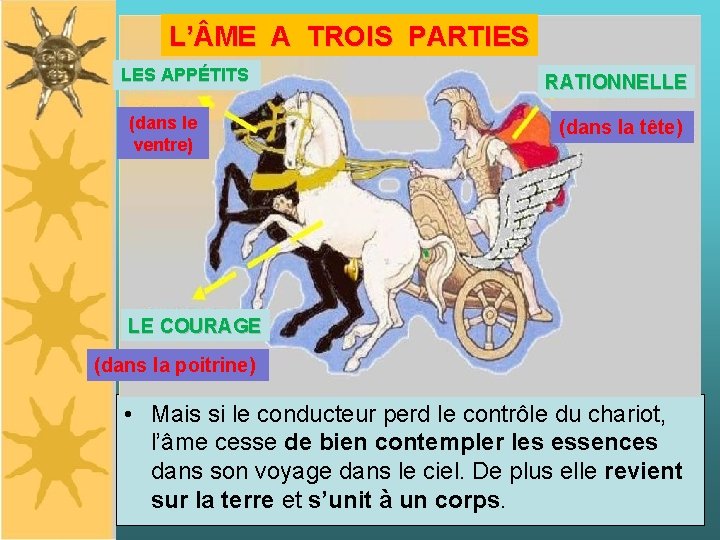 L’ ME A TROIS PARTIES LES APPÉTITS (dans le ventre) RATIONNELLE (dans la tête) L’ ME A TROIS PARTIES LES APPÉTITS (dans le ventre) RATIONNELLE (dans la tête)