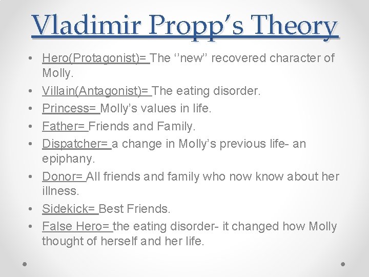 Propp Narrative Theory Something More Important By Daisy FosterDunn