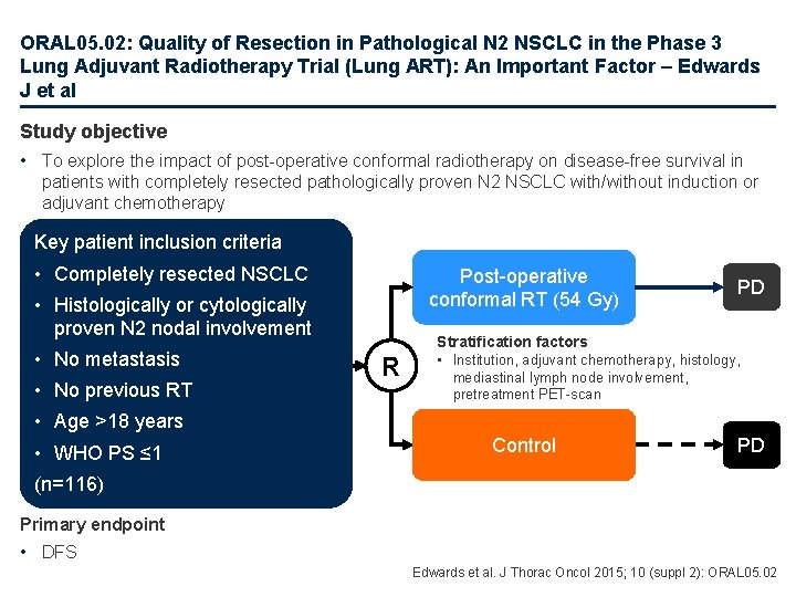 ORAL 05. 02: Quality of Resection in Pathological N 2 NSCLC in the Phase