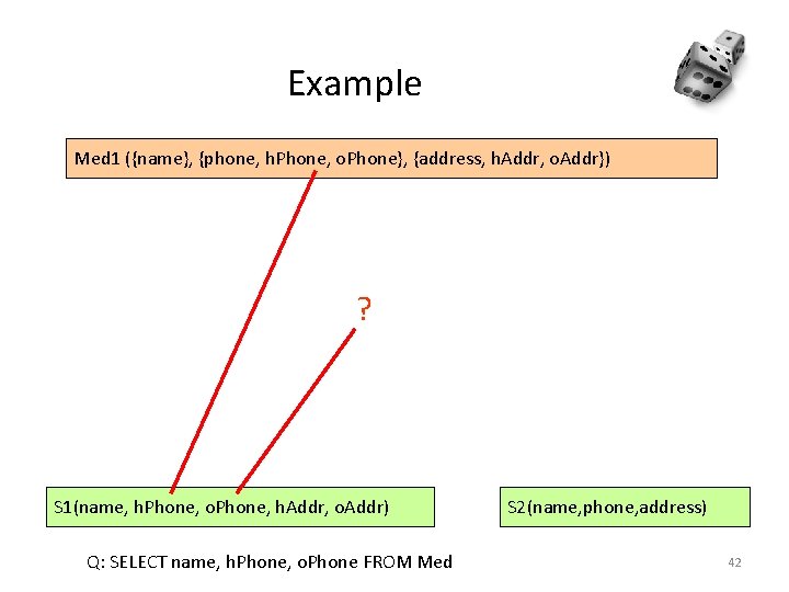 Example Med 1 ({name}, {phone, h. Phone, o. Phone}, {address, h. Addr, o. Addr})