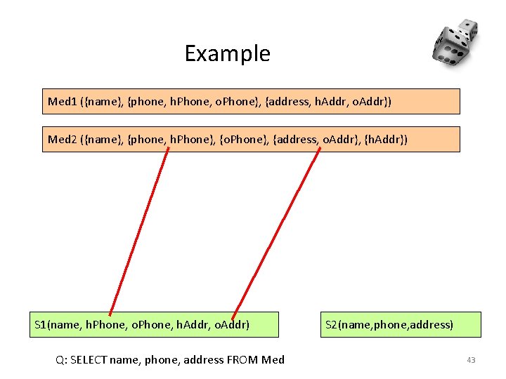 Example Med 1 ({name}, {phone, h. Phone, o. Phone}, {address, h. Addr, o. Addr})