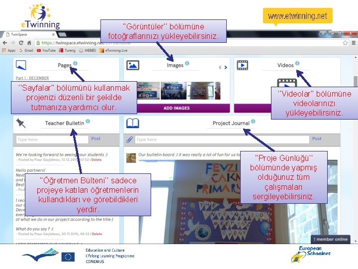 ‘’Görüntüler’’ bölümüne fotoğraflarınızı yükleyebilirsiniz. ‘’Sayfalar’’ bölümünü kullanmak projenizi düzenli bir şekilde tutmanıza yardımcı olur. ‘’Görüntüler’’ bölümüne fotoğraflarınızı yükleyebilirsiniz. ‘’Sayfalar’’ bölümünü kullanmak projenizi düzenli bir şekilde tutmanıza yardımcı olur.