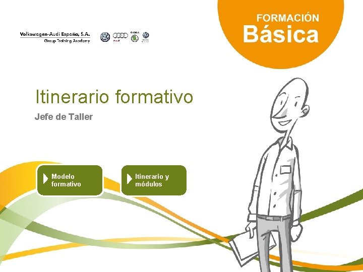 Itinerario formativo Jefe de Taller Modelo formativo Itinerario y módulos 