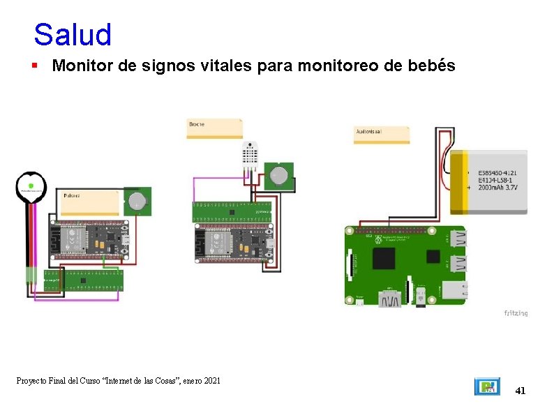 Salud Monitor de signos vitales para monitoreo de bebés Proyecto Final del Curso “Internet