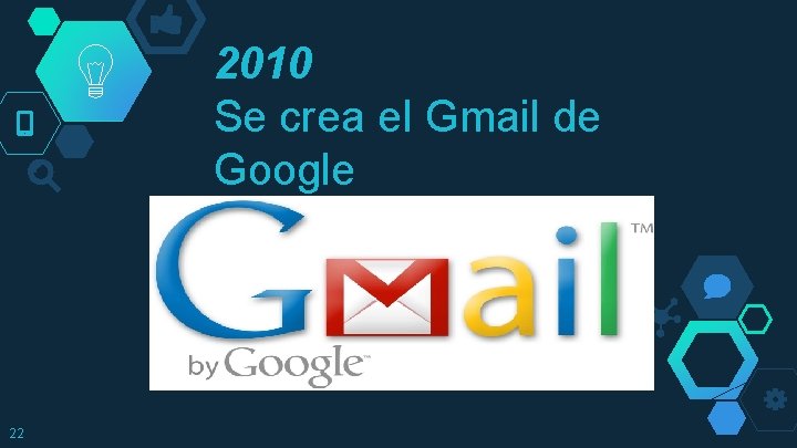 2010 Se crea el Gmail de Google first 22 second last 