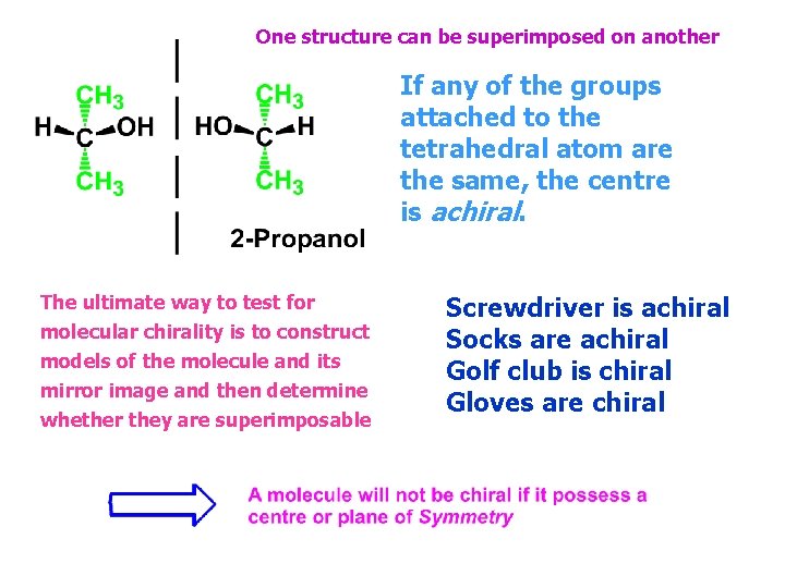 One structure can be superimposed on another If any of the groups attached to