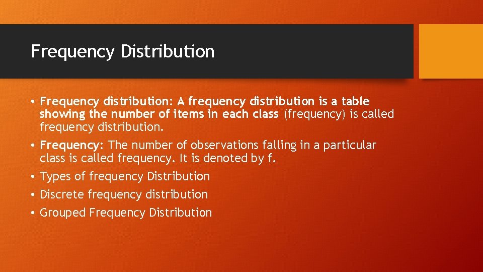 Presentation of Data Methods of Data Presentation Classification