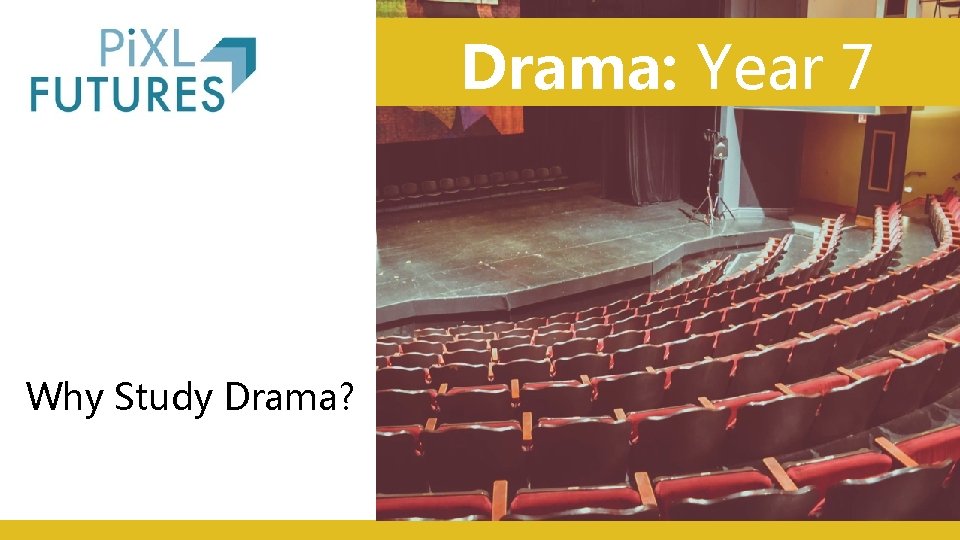 Drama: Year 7 Why Study Drama? Drama: Year 7 Why Study Drama?