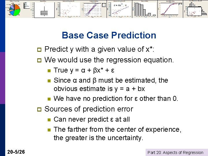 Base Case Prediction p p Predict y with a given value of x*: We