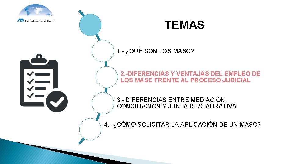 TEMAS 1. - ¿QUÉ SON LOS MASC? 2. -DIFERENCIAS Y VENTAJAS DEL EMPLEO DE TEMAS 1. - ¿QUÉ SON LOS MASC? 2. -DIFERENCIAS Y VENTAJAS DEL EMPLEO DE