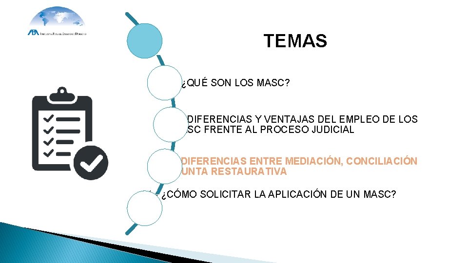TEMAS 1. - ¿QUÉ SON LOS MASC? 2. - DIFERENCIAS Y VENTAJAS DEL EMPLEO TEMAS 1. - ¿QUÉ SON LOS MASC? 2. - DIFERENCIAS Y VENTAJAS DEL EMPLEO