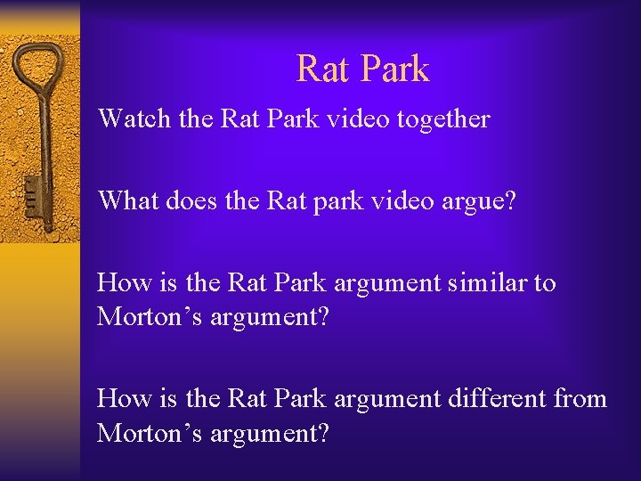 Rat Park Watch the Rat Park video together What does the Rat park video