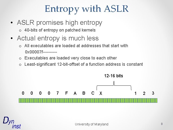 Securing Programs by Continuous Address Space Randomization Tugrul