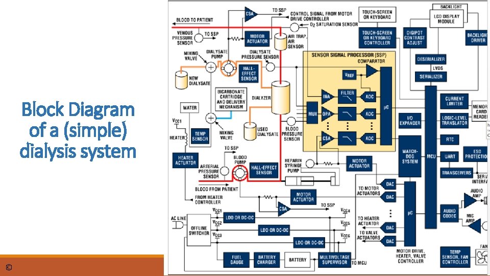 Block Diagram of a (simple) dialysis system © dr. Chris R. Mol, BME, NORTEC,