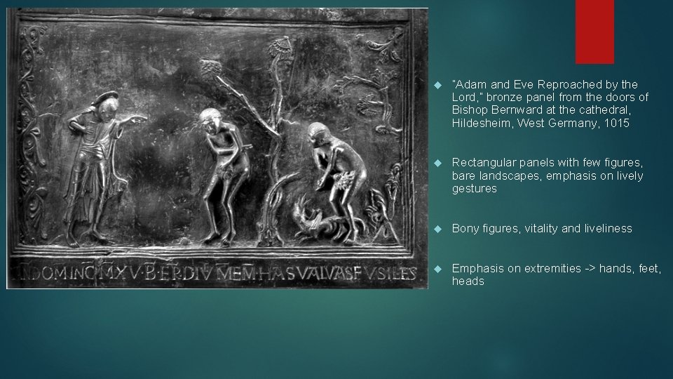  “Adam and Eve Reproached by the Lord, ” bronze panel from the doors