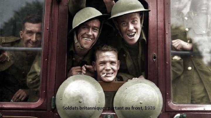 Soldats britanniques partant au front, 1939 