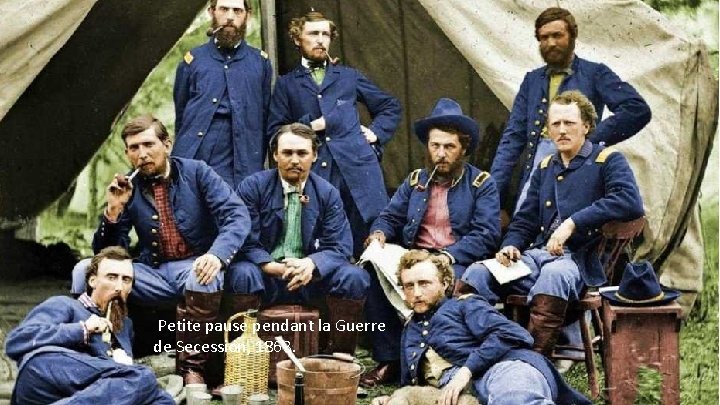 Petite pause pendant la Guerre de Secession, 1863. 