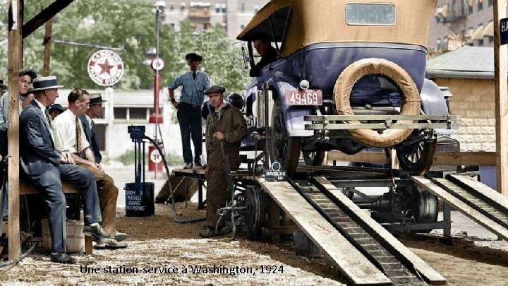 Une station-service à Washington, 1924 