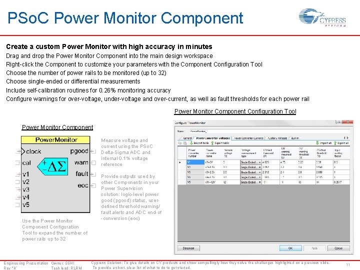 PSo. C Power Monitor Component Create a custom Power Monitor with high accuracy in