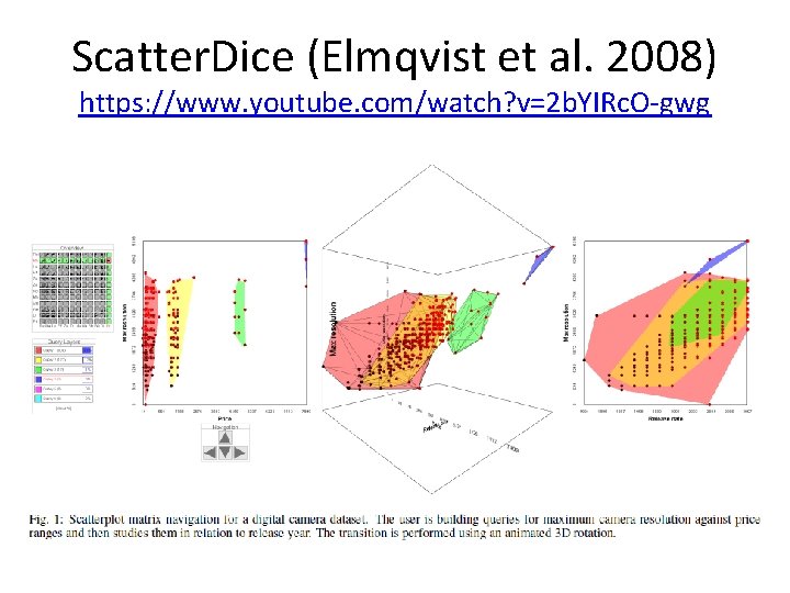 Scatter. Dice (Elmqvist et al. 2008) https: //www. youtube. com/watch? v=2 b. YIRc. O-gwg