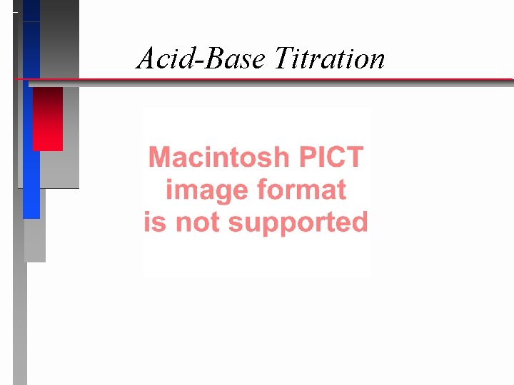 Acid-Base Titration 