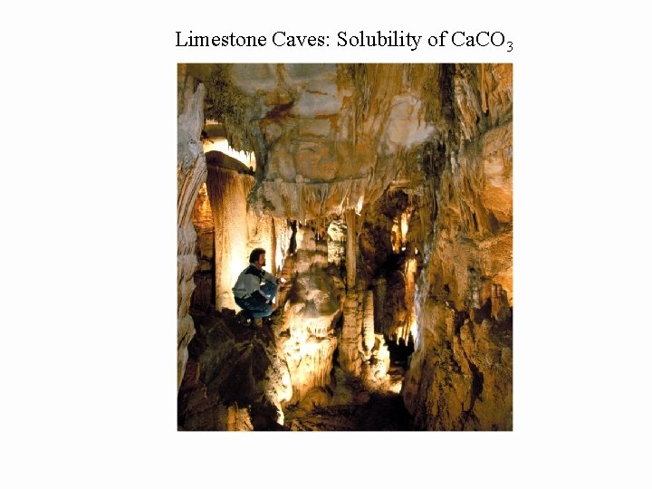 Limestone Caves: Solubility of Ca. CO 3 