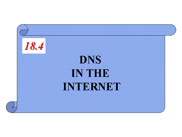 18. 4 DNS IN THE INTERNET 