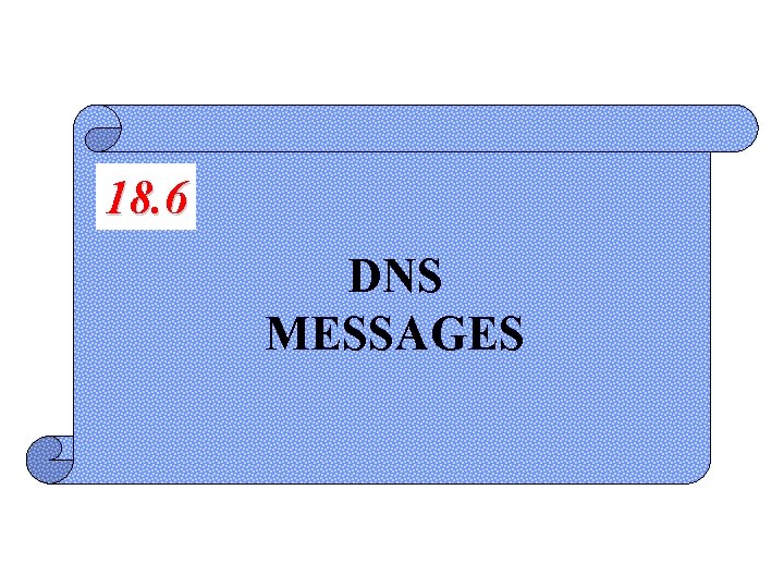 18. 6 DNS MESSAGES 