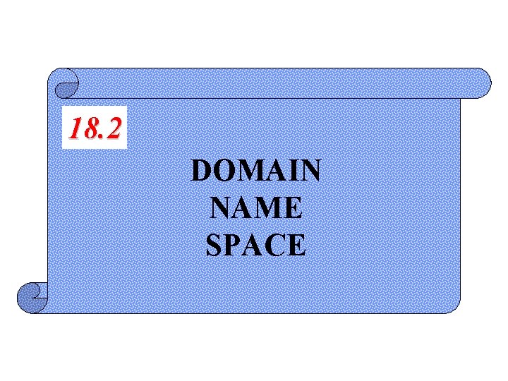 18. 2 DOMAIN NAME SPACE 