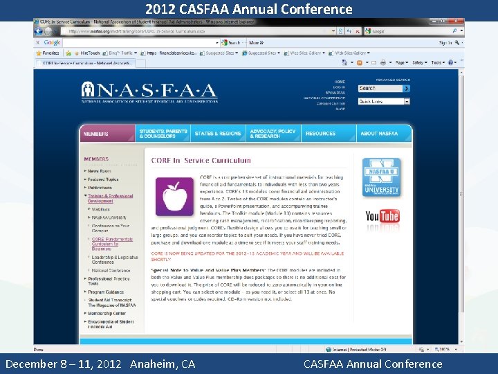 2012 CASFAA Annual Conference Staff Retreats Don’t forget to make it fun! After the
