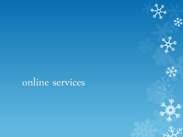 online services 