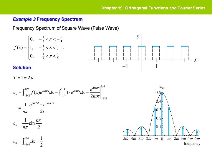 Chapter 12: Orthogonal Functions and Fourier Series 