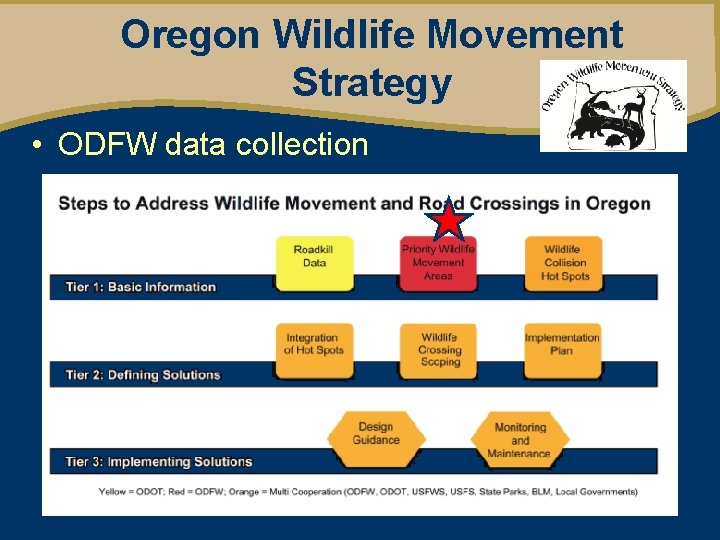 Oregon Wildlife Movement Strategy • ODFW data collection 