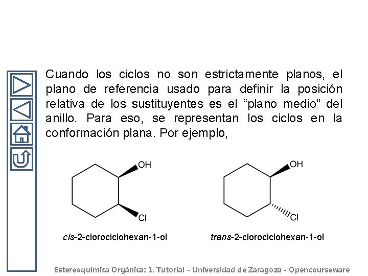 Cuando los ciclos no son estrictamente planos, el plano de referencia usado para definir