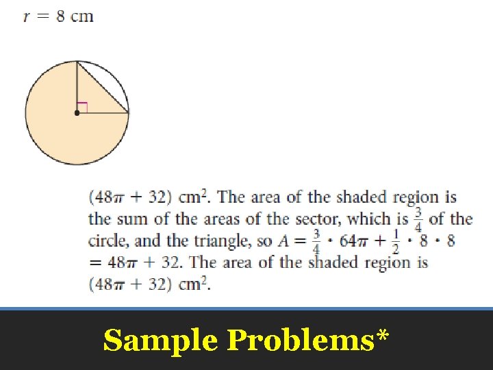 Sample Problems* 