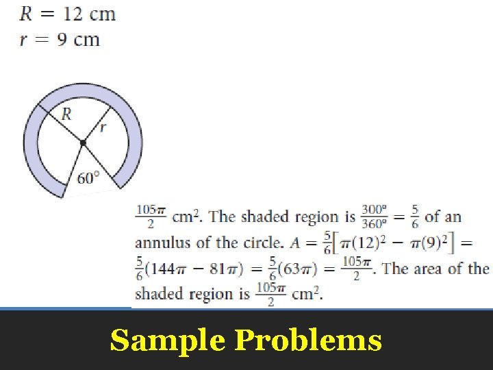 Sample Problems 