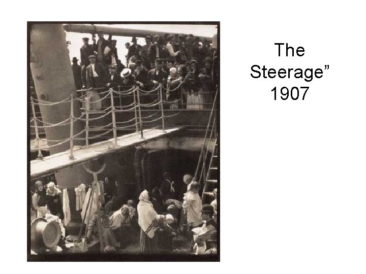 The Steerage” 1907 