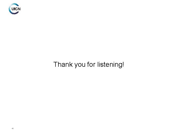 Thank you for listening! 45 