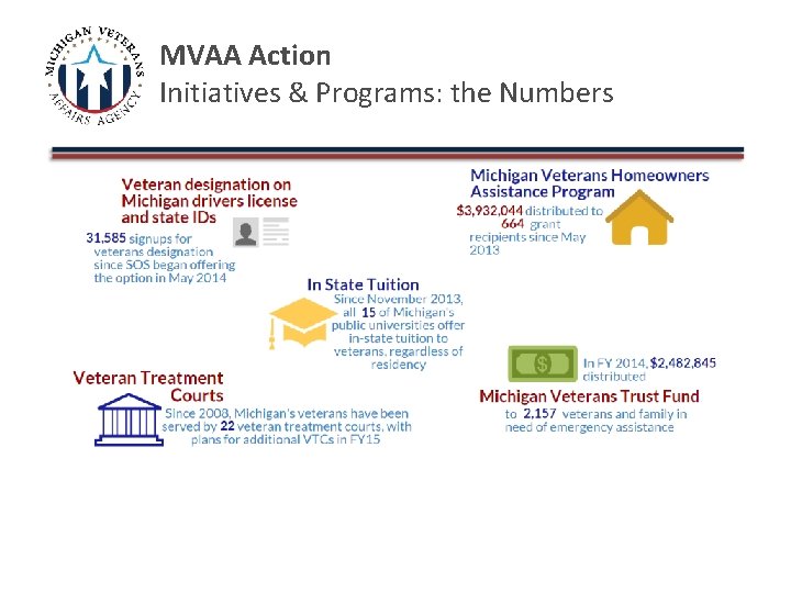 MVAA Action Initiatives & Programs: the Numbers 