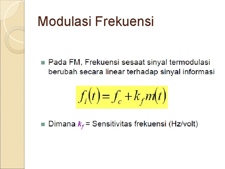 Modulasi Frekuensi 