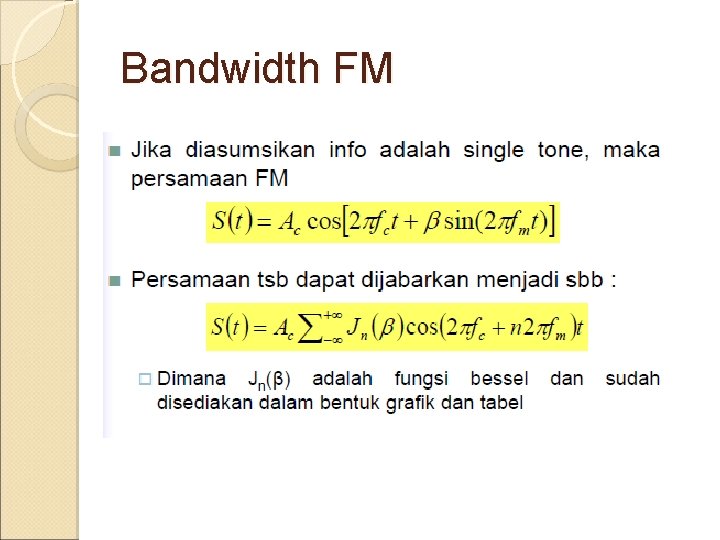 Bandwidth FM 