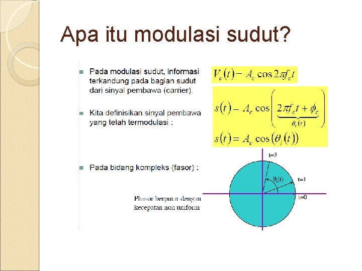 Apa itu modulasi sudut? 