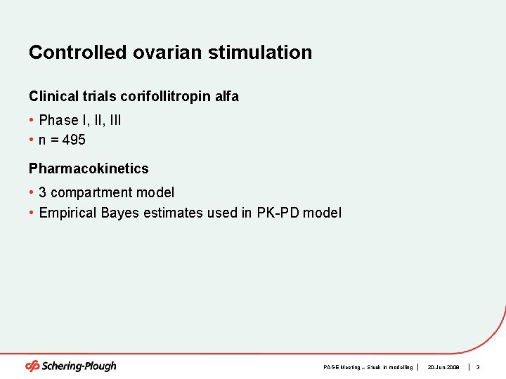 Controlled ovarian stimulation Clinical trials corifollitropin alfa • Phase I, III • n =