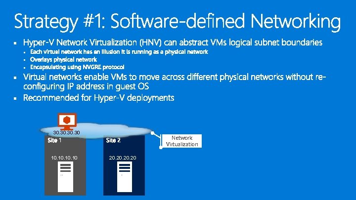 § § § 30. 30. 30 10. 10. 10 Network Virtualization 20. 20. 20