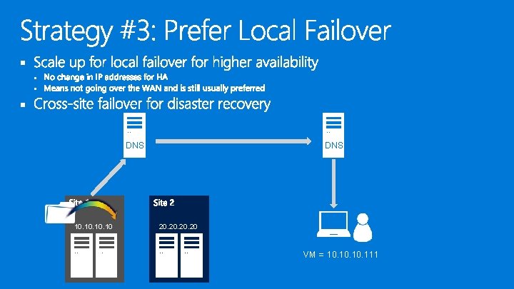 § § DNS 10. 10. 10 DNS 20. 20. 20 VM = 10. 10.